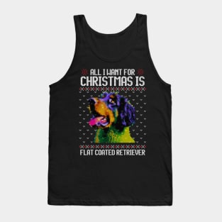 All I Want for Christmas is Flat-coated Retriever - Christmas Gift for Dog Lover Tank Top